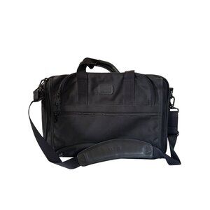 Tumi Alpha 2 Expandable Laptop Briefcase Black Nylon With Shoulder Strap